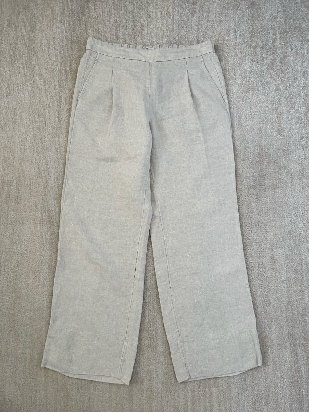 AYR Linen Wide Leg Pull On Summer Pants M